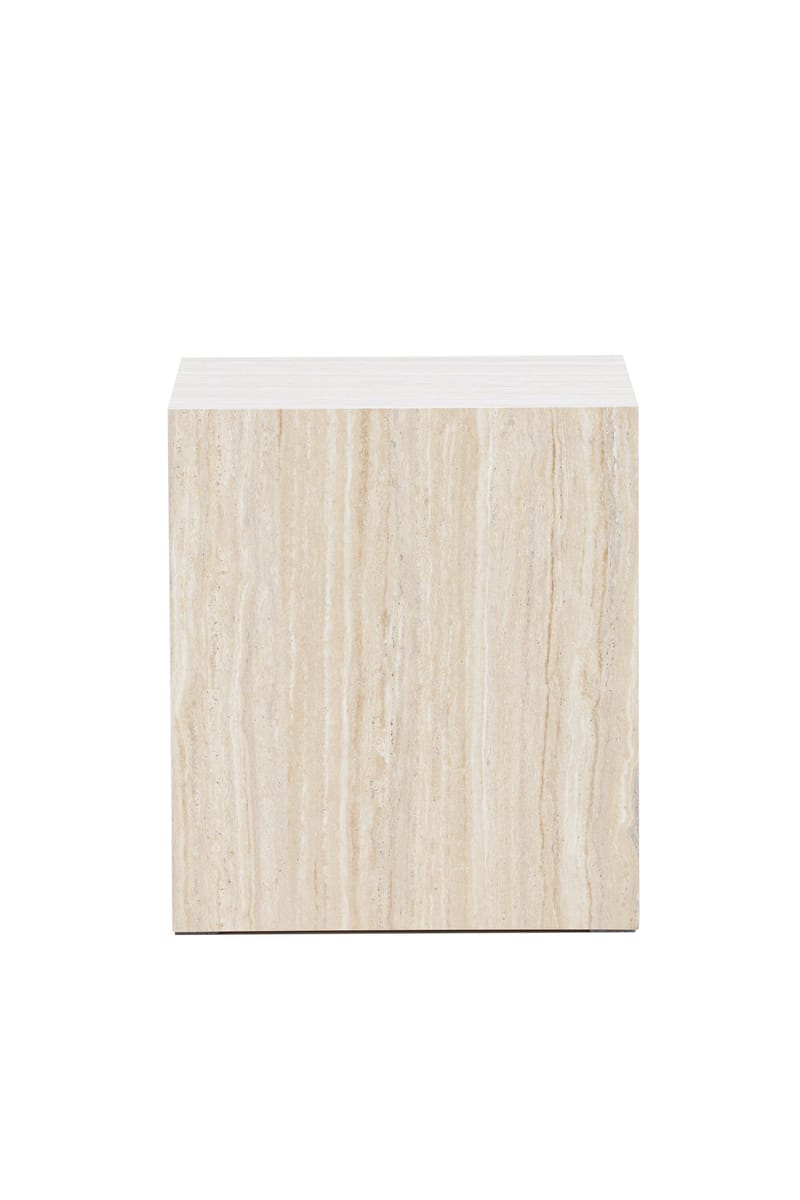 Soffbord Peach York Sofa Table 45x40x40 cm - Travertine Look Beige - Möbler - Bord & matgrupp - Soffbord