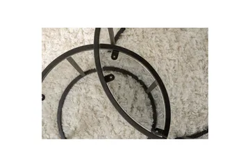 Soffbordset 2 delar Rikiya Små Svart Grå - Svart Grå - Möbler - Bord & matgrupp - Soffbord