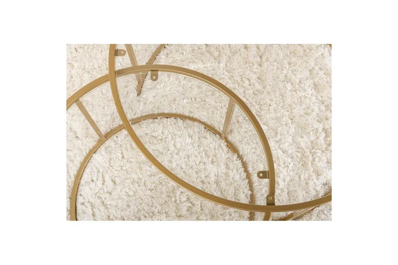 Soffbordset Rikiya Guld Transparent - Möbler - Bord & matgrupp - Soffbord