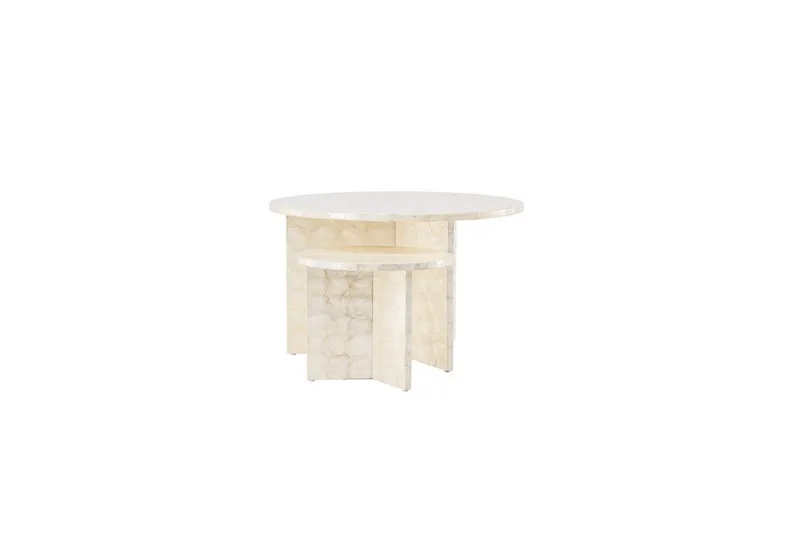 Soffbordset VIND Smögen 2st Runda 70 cm/40 cm - Möbler - Bord & matgrupp - Soffbord