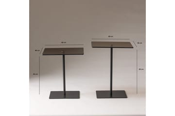 Soffbordssats Challur Svart / Bronzie - Svart / Bronzie - Möbler - Bord & matgrupp - Soffbord