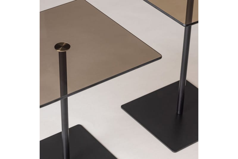 Soffbordssats Challur Svart / Bronzie - Svart / Bronzie - Möbler - Bord & matgrupp - Soffbord