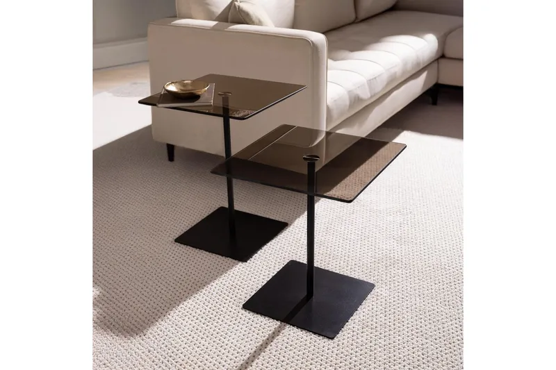 Soffbordssats Challur Svart / Bronzie - Svart / Bronzie - Möbler - Bord & matgrupp - Soffbord