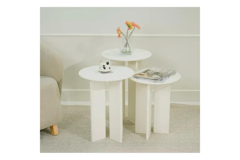 Soffbordssats Glenure Grädde - Grädde - Möbler - Bord & matgrupp - Soffbord