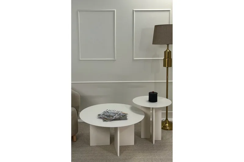 Soffbordssats Glenure Grädde - Grädde - Möbler - Bord & matgrupp - Soffbord