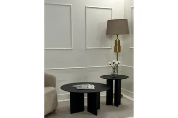 Soffbordssats Glenure Svart - Svart - Möbler - Bord & matgrupp - Soffbord