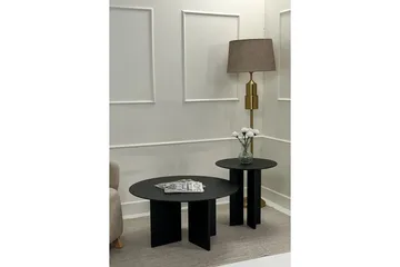 Soffbordssats Glenure Svart - Svart - Möbler - Bord & matgrupp - Soffbord