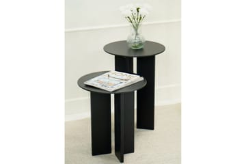 Soffbordssats Glenure Svart - Svart - Möbler - Bord & matgrupp - Soffbord