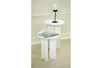 Soffbordssats Glenure Vit - Vit - Möbler - Bord & matgrupp - Soffbord