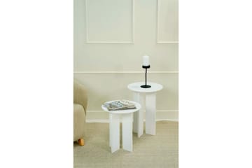 Soffbordssats Glenure Vit - Vit - Möbler - Bord & matgrupp - Soffbord