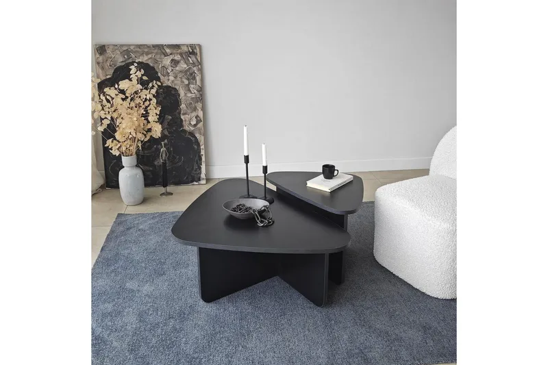 Soffbordssats Jewa Set Svart - Svart - Möbler - Bord & matgrupp - Soffbord