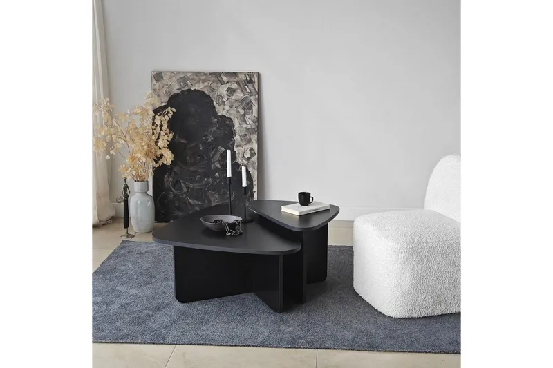 Soffbordssats Jewa Set Svart - Svart - Möbler - Bord & matgrupp - Soffbord