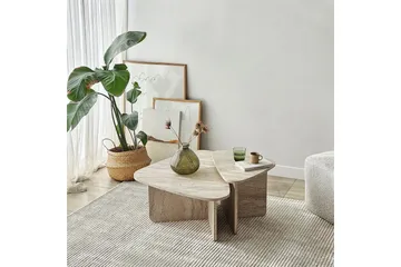 Soffbordssats Jewa Set Travertin - Travertin - Möbler - Bord & matgrupp - Soffbord