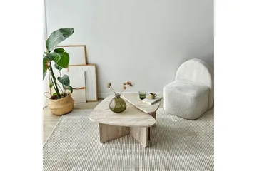 Soffbordssats Jewa Set Travertin - Travertin - Möbler - Bord & matgrupp - Soffbord