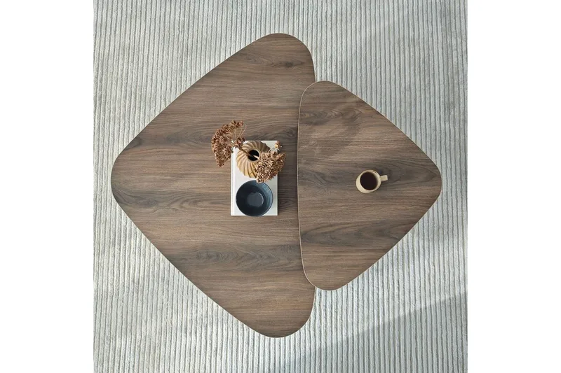 Soffbordssats Jewa Set Valnöt - Valnöt - Möbler - Bord & matgrupp - Soffbord