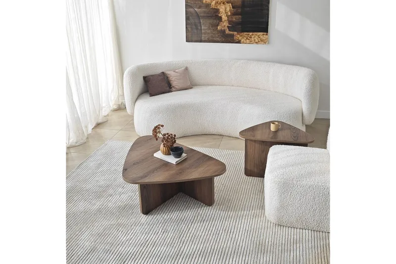 Soffbordssats Jewa Set Valnöt - Valnöt - Möbler - Bord & matgrupp - Soffbord