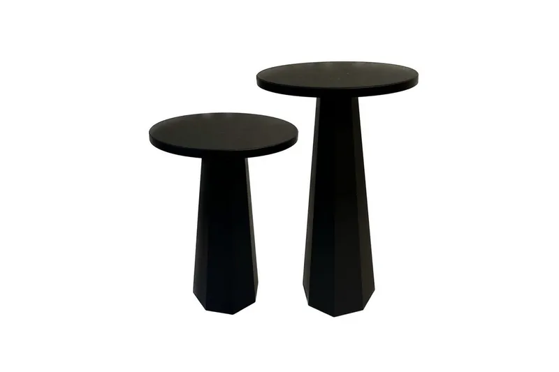 Soffbordssats Miu Dual Svart, Svart