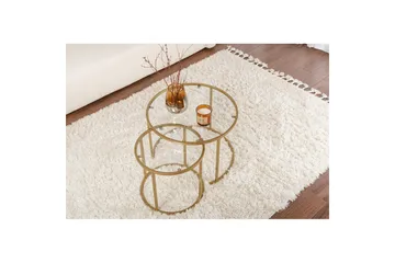 Soffbordssats Naruram Rany - Guld - Möbler - Bord & matgrupp - Soffbord