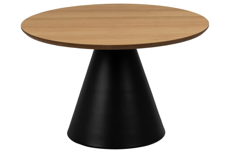 Soli Ø65 cm Runt Soffbord i Trä med Konformad Fot - Beige - Möbler - Bord & matgrupp - Soffbord