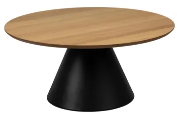 Soli Ø85 cm Runt Soffbord i Målat Trä - Brun - Möbler - Bord & matgrupp - Soffbord