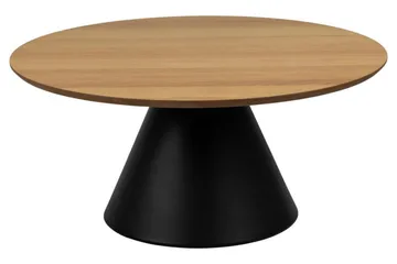 Soli Ø85 cm Runt Soffbord i Målat Trä - Brun - Möbler - Bord & matgrupp - Soffbord
