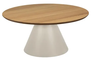 Soli 85 cm Runt Soffbord i Ljust Trä - Brun - Möbler - Bord & matgrupp - Soffbord