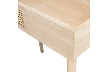 Soof Sminkbord med Spegel och Förvaring i Trä - Träfärgad - Möbler - Bord & matgrupp - Sminkbord & toalettbord