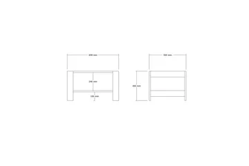 Sorin Soffbord 69,8 cm - Valnöt - Möbler - Bord & matgrupp - Soffbord