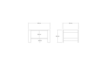 Sorin Soffbord 69,8 cm - Vit - Möbler - Bord & matgrupp - Soffbord
