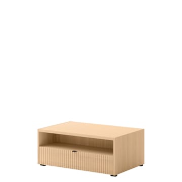 Sovren 100 cm Rektangulärt Soffbord med Lådor i Trä - Beige - Möbler - Bord & matgrupp - Soffbord