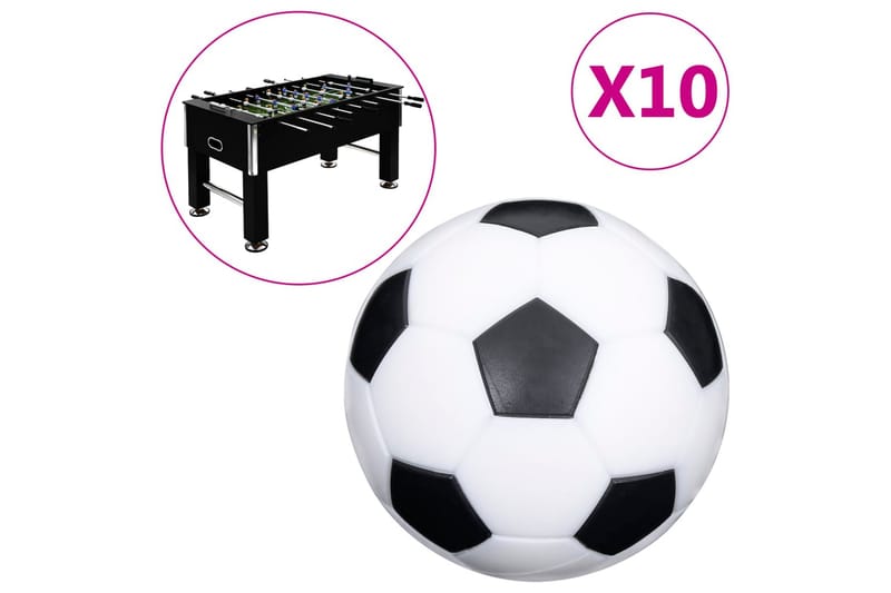 Fotbollar för fotbollsbord 10 st 32 mm ABS - Spelbord - Fotbollsbord