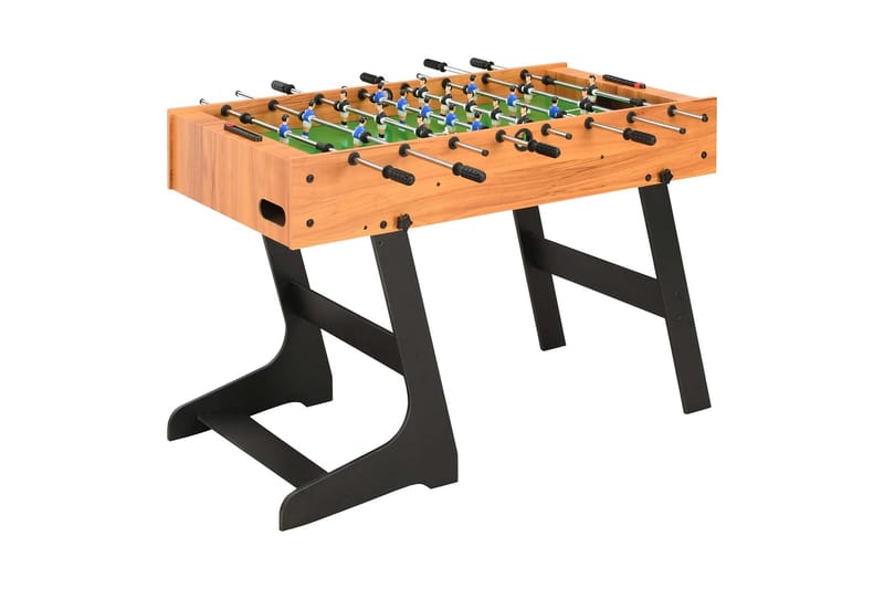 Fotbollsbord hopfällbart 121x61x80 cm ljusbrun - Brun - Spelbord - Fotbollsbord