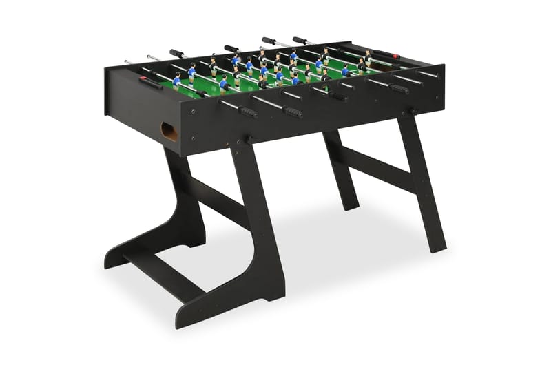 Fotbollsbord hopfällbart 121x61x80 cm svart - Svart - Fotbollsbord - Spelbord