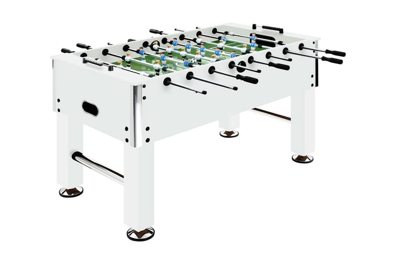 Fotbollsbord stål 60 kg 140x74,5x87,5 cm vit - Vit - Fotbollsbord - Spelbord