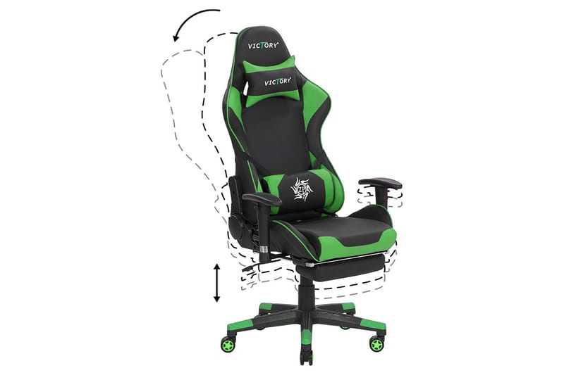 Gamingstol Victory Svart/Grön - Svart/Grön - Möbler - Bord & matgrupp - Spelbord