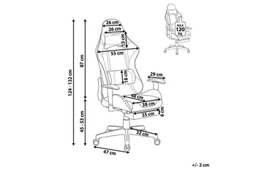 Gamingstol Victory Svart/Rosa - Svart/Rosa - Möbler - Bord & matgrupp - Spelbord