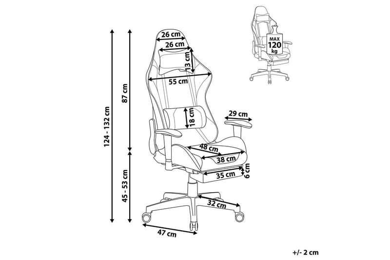 Gamingstol Victory Svart/Rosa - Svart/Rosa - Möbler - Bord & matgrupp - Spelbord