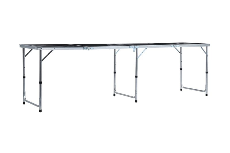Hopfällbart beer pong bord med koppar och bollar 240 cm - Flerfärgad - Beer pong bord - Spelbord