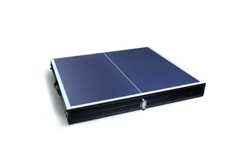 Hopfällbart Mini Pingisbord Inkl nät, 2 racketar & bollar 137x76 cm - Blå - Möbler - Bord & matgrupp - Spelbord