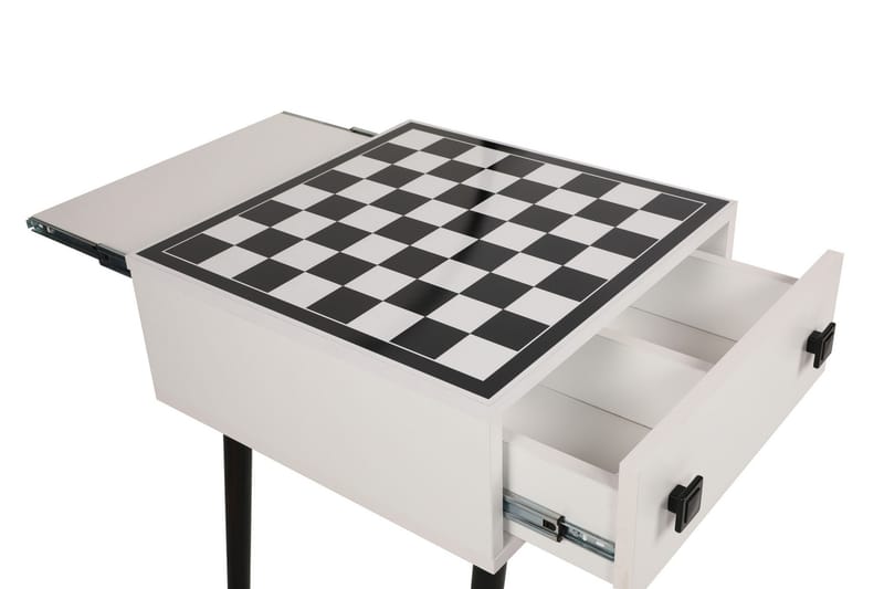 Schackbord Erner 50 cm - Vit/Svart - Möbler - Bord & matgrupp - Spelbord - Shackbord
