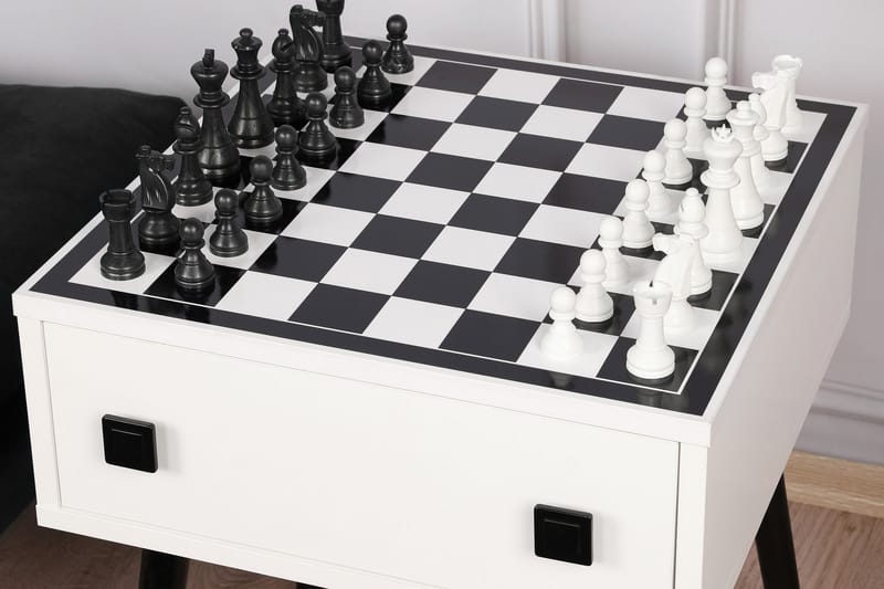 Schackbord Erner 50 cm - Vit/Svart - Shackbord - Spelbord
