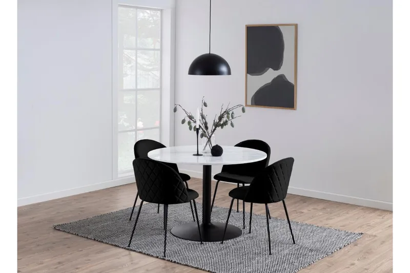 Stabby Matbord 110x110 cm Rund - Vit - Möbler - Bord & matgrupp - Matbord & köksbord