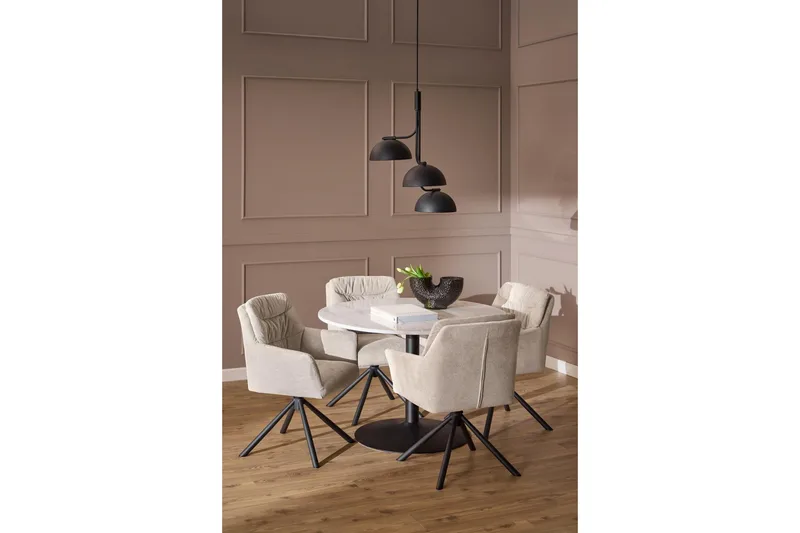 Stabby Matbord 110x110 cm Rund - Vit - Möbler - Bord & matgrupp - Matbord & köksbord