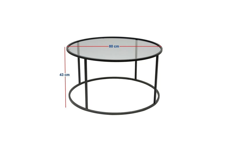 Startis Soffbord 80 cm - Svart - Möbler - Bord & matgrupp - Soffbord