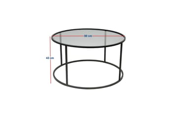 Startis Soffbord 80 cm - Svart - Möbler - Bord & matgrupp - Soffbord