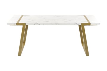 Stensby Matbord 90x200 cm - Vit/Guld - Möbler - Bord & matgrupp - Matbord & köksbord