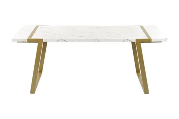 Stensby Matbord 90x200 cm - Vit/Guld - Möbler - Bord & matgrupp - Matbord & köksbord