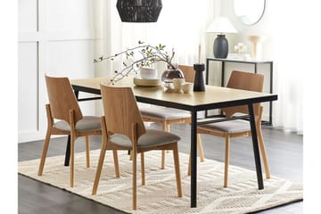 Stensville Matbord 90x90 cm - Ljusbrun/Svart - Möbler - Bord & matgrupp - Matbord & köksbord