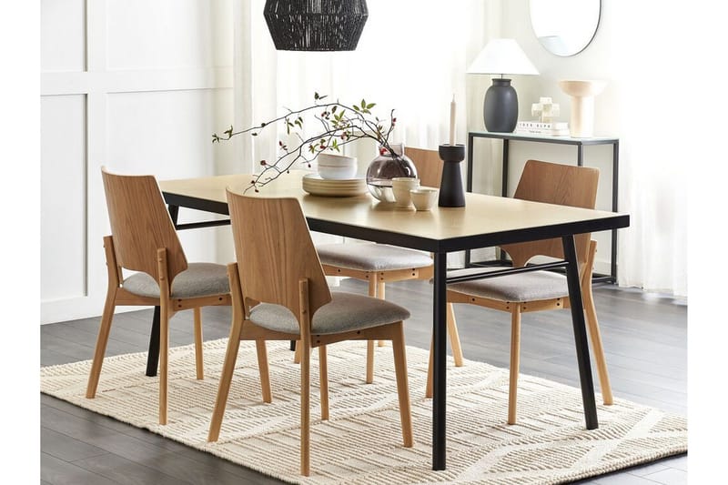 Stensville Matbord 90x90 cm - Ljusbrun/Svart - Möbler - Bord & matgrupp - Matbord & köksbord