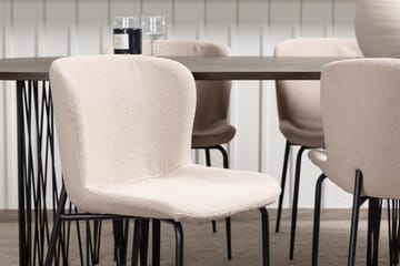 Stone Matbord 220x100x74 cm Oval med 4 Modesto Matstol - Möbler - Bord & matgrupp - Matgrupp